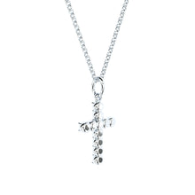handmade cross pendant with lab grown or natural diamonds by Formes