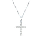 handmade cross pendant with lab grown or natural diamonds by Formes