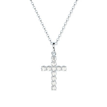 handmade cross pendant with lab grown or natural diamonds by Formes