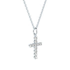 handmade cross pendant with lab grown or natural diamonds by Formes
