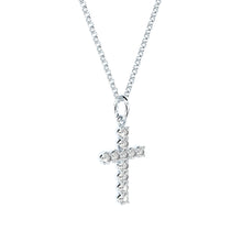 handmade cross pendant with lab grown or natural diamonds by Formes