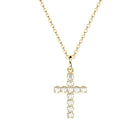 handmade cross pendant with lab grown or natural diamonds by Formes