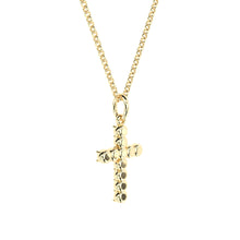 handmade cross pendant with lab grown or natural diamonds by Formes