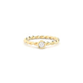 lab grown or natural diamond twisted ring