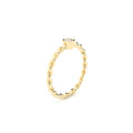 lab grown or natural diamond twisted ring