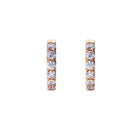 diamond hoops rose