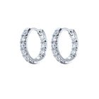 diamond hoops white gold