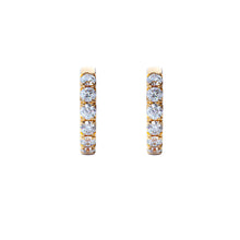 diamond hoops yellow