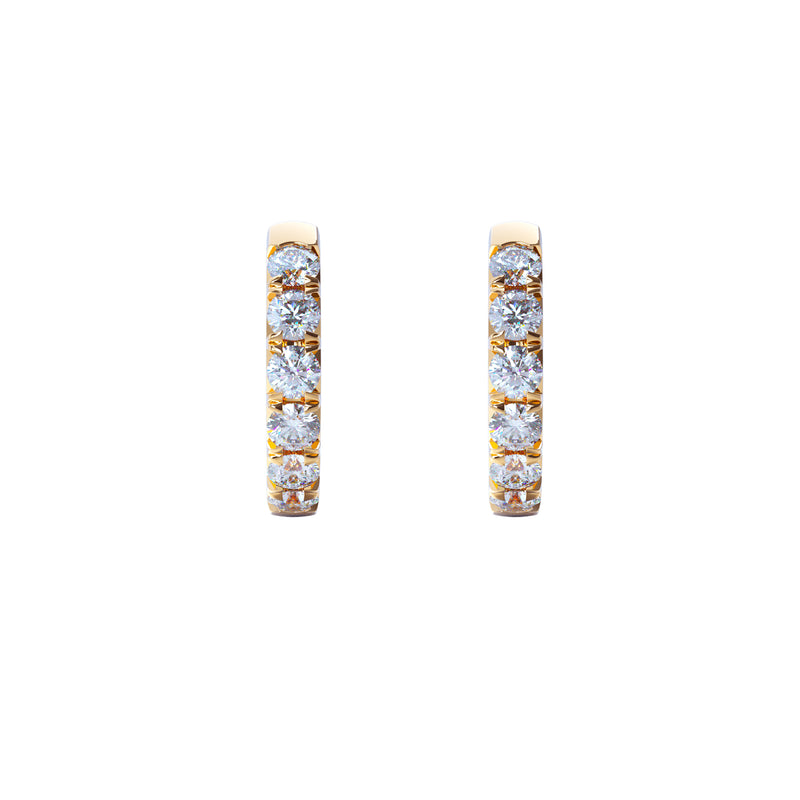 diamond hoops yellow