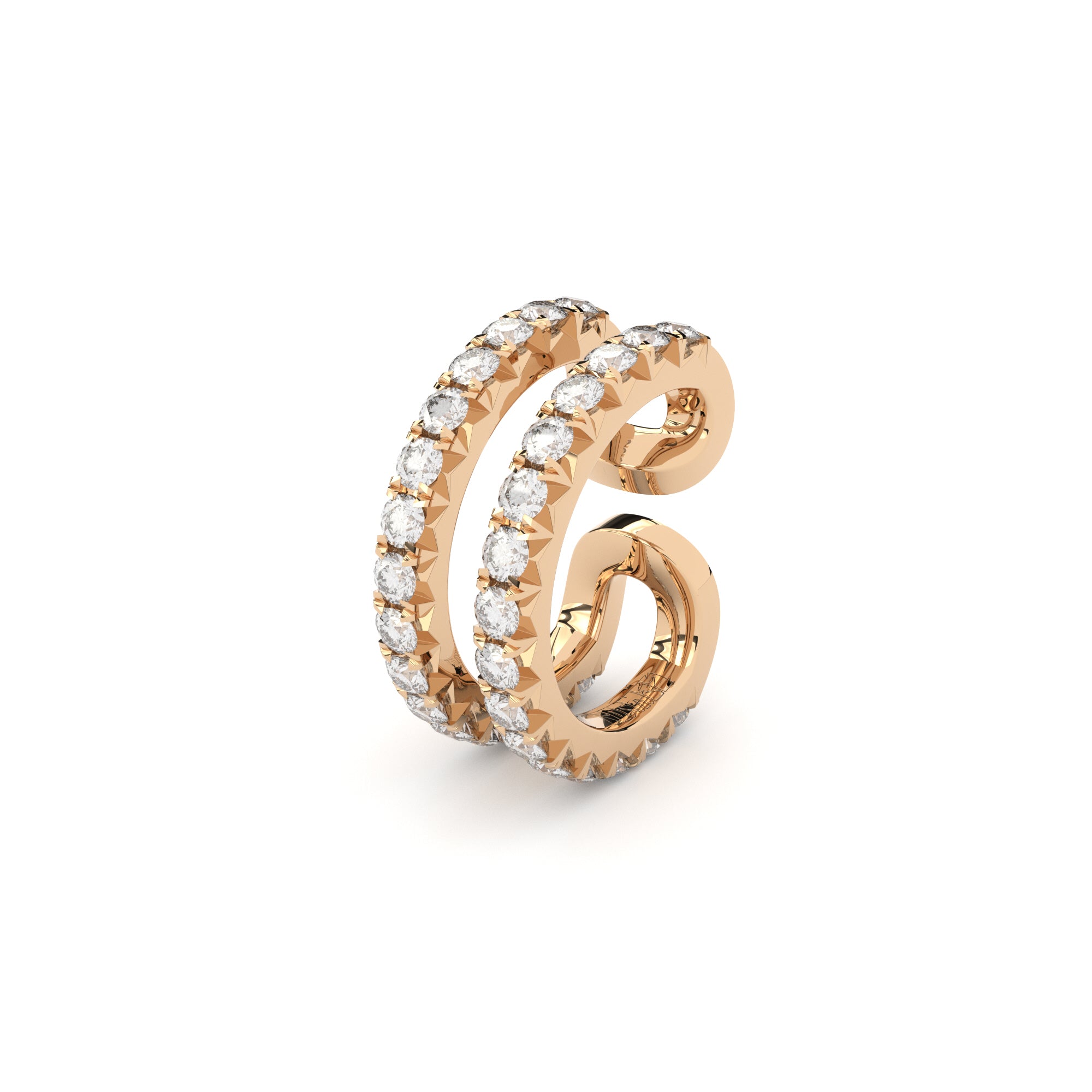 diamond double ear cuff Formes