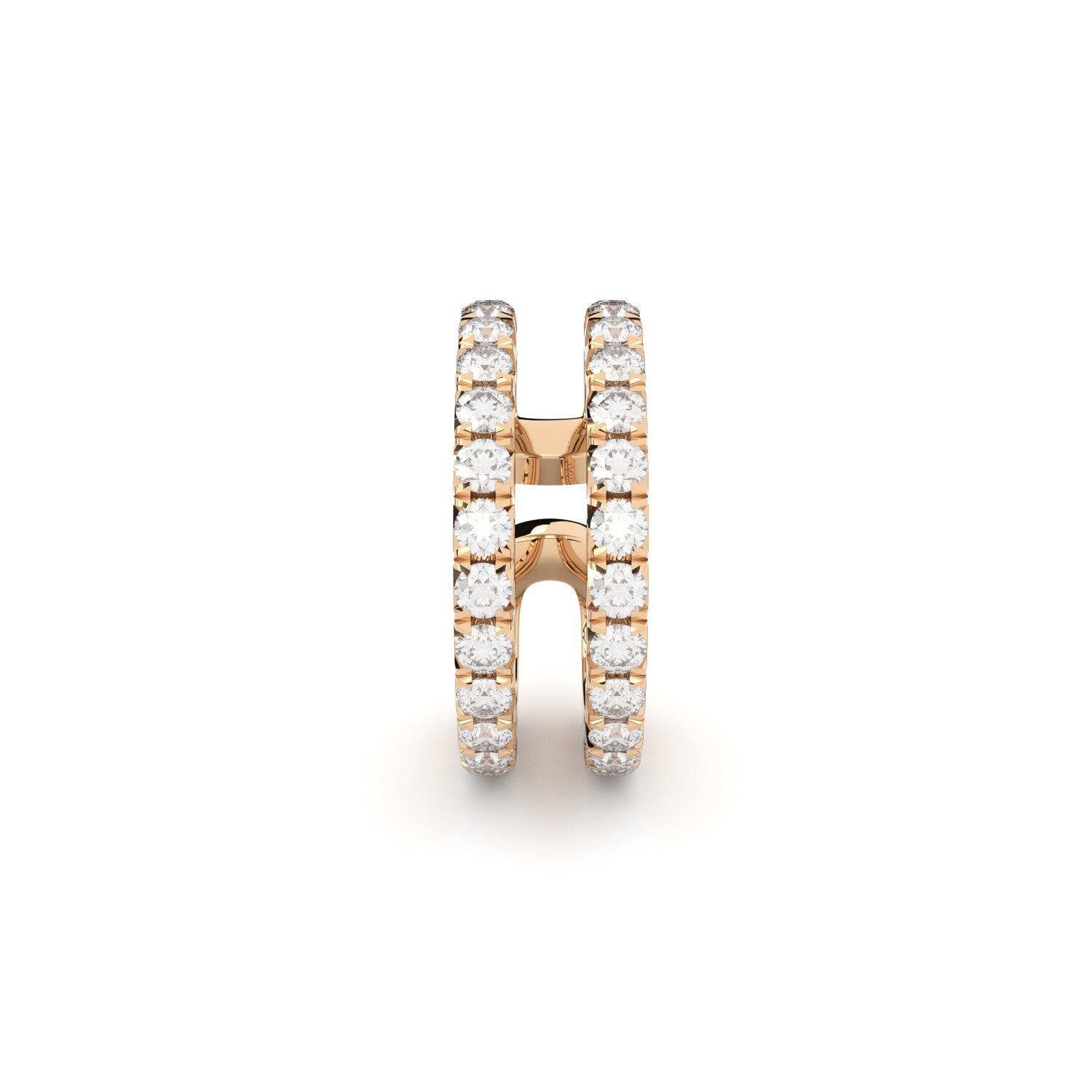 diamond double ear cuff Formes