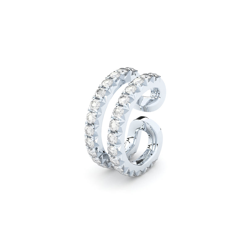 diamond double ear cuff Formes