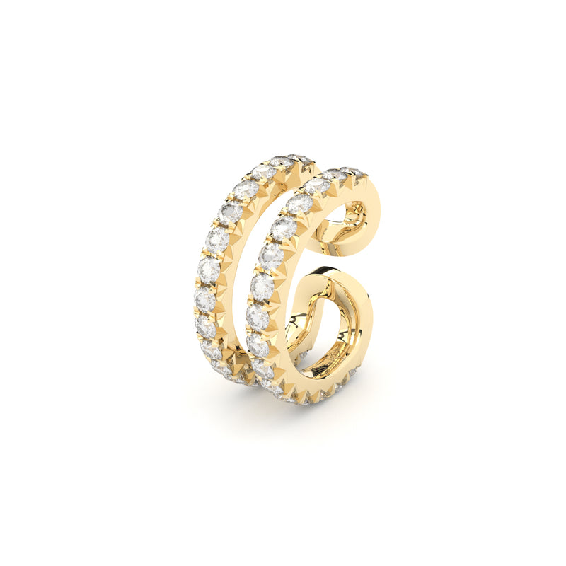 diamond double ear cuff Formes