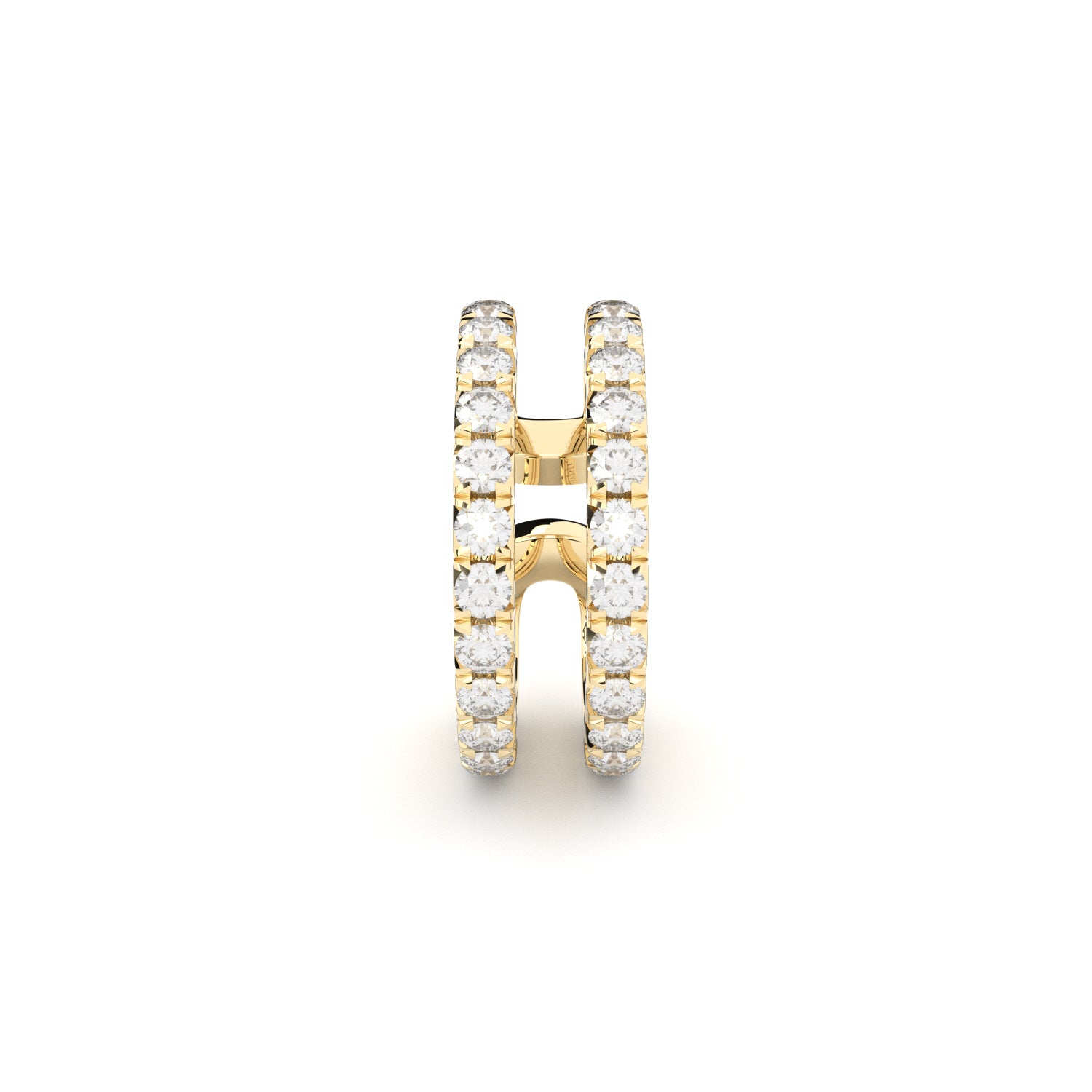 diamond double ear cuff Formes