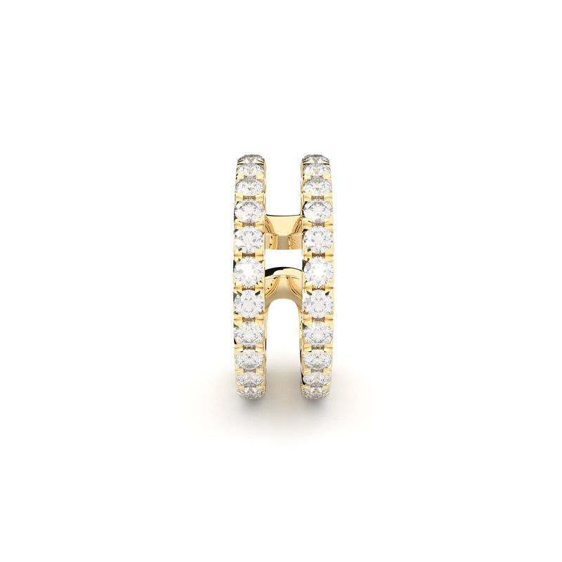 diamond double ear cuff Formes