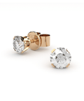 luxury studs with lab grown diamonds rose gold by Formes