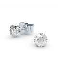 luxury studs with lab grown diamonds white gold by Formes