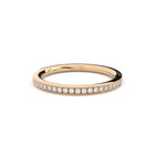 lab grown or natural diamonds eternity band rounded profile by Formes