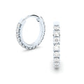 Fine lab grown diamonds hoop earrings by Formes, with Kornelija Tocionyte