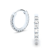 luxury hoop earrings with diamonds by Formes