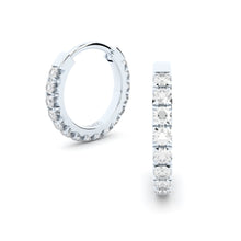 luxury hoop earrings with diamonds by Formes