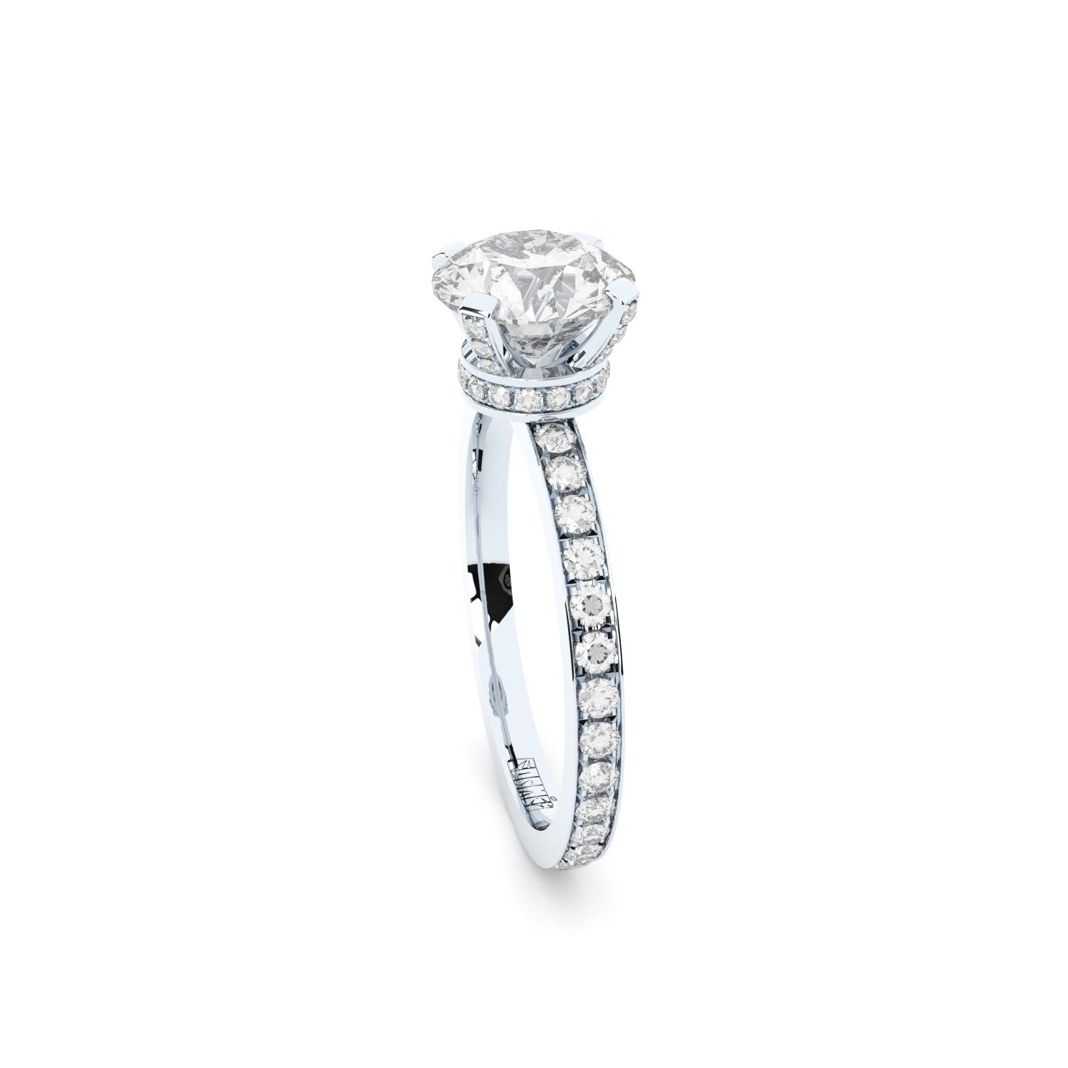 lab grown diamonds modern solitaire ring 2 ct by formes
