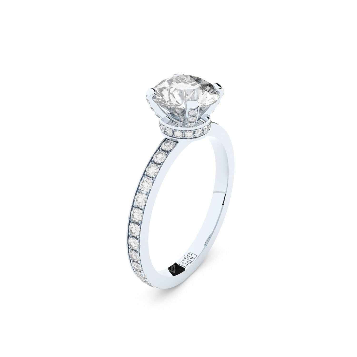 lab grown diamonds modern solitaire ring 2 ct by formes