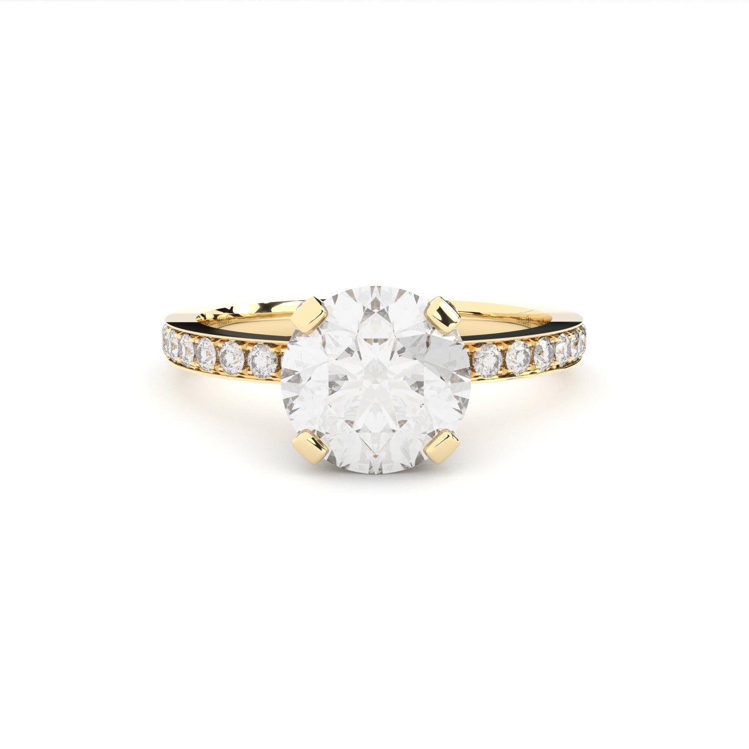 lab grown diamonds modern solitaire ring 2 ct by formes