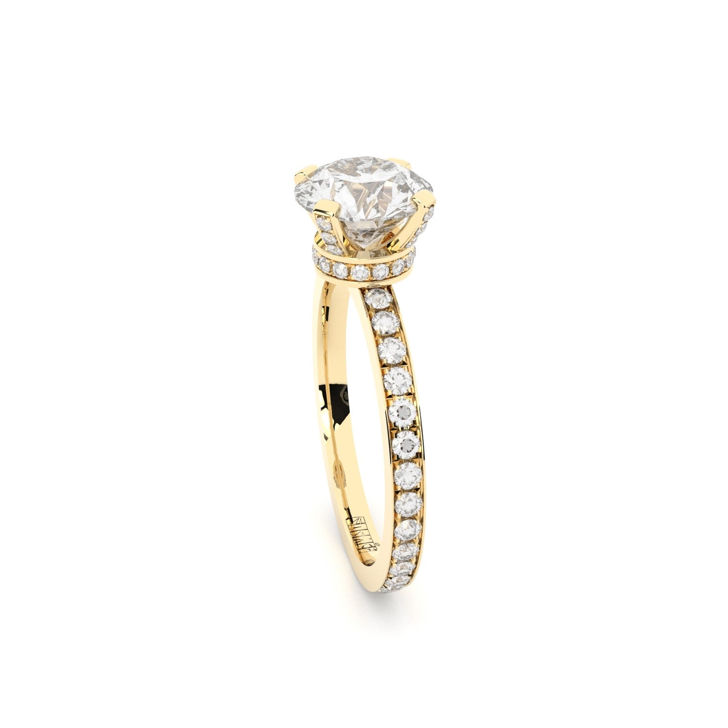 lab grown diamonds modern solitaire ring 2 ct by formes