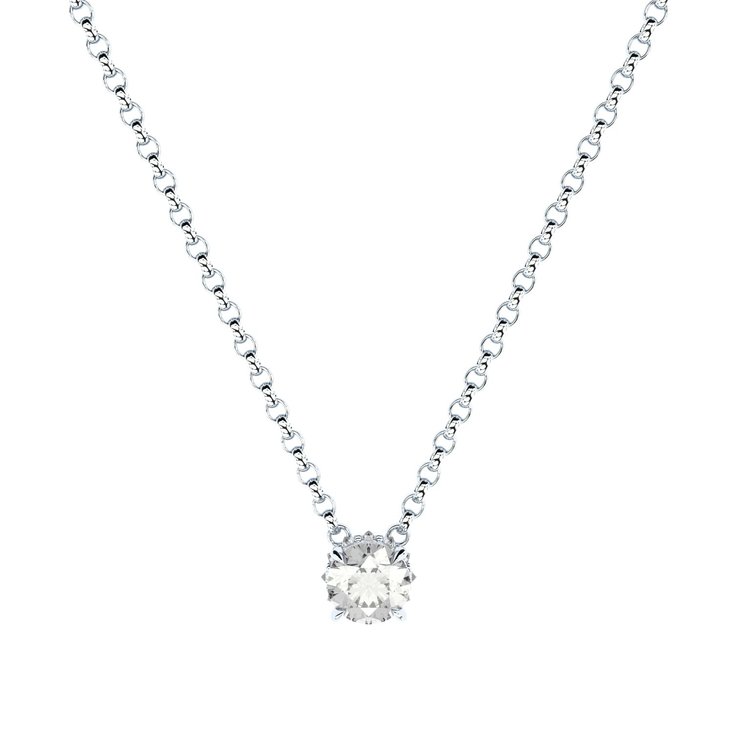 lab grown diamond necklace edgy style sun formes