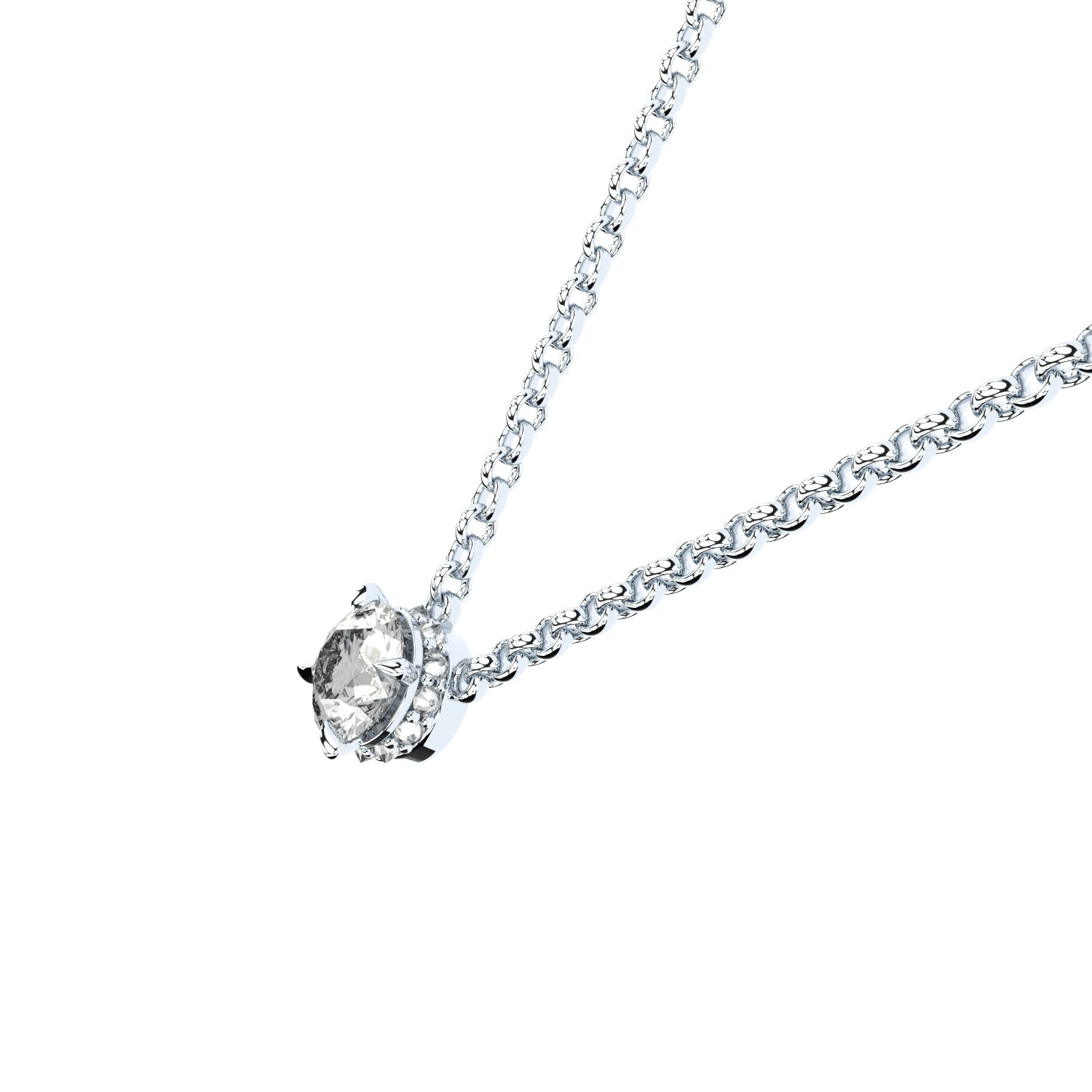 lab grown diamond necklace edgy style sun formes