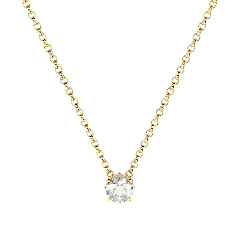 lab grown diamond necklace edgy style sun formes