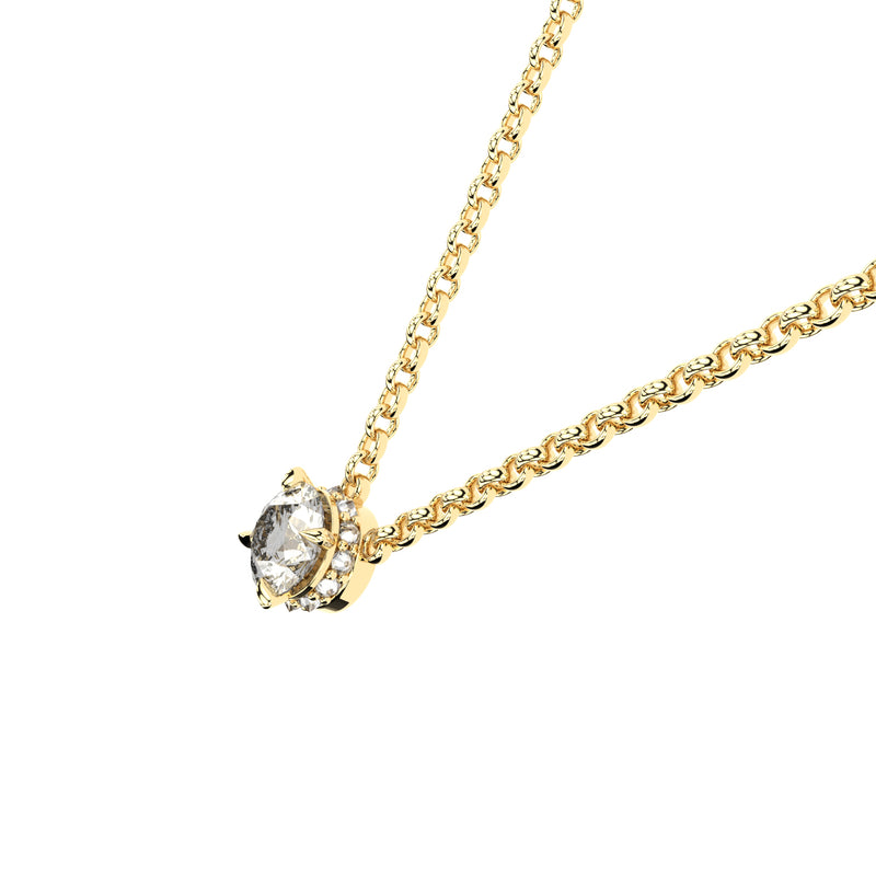 lab grown diamond necklace edgy style sun formes