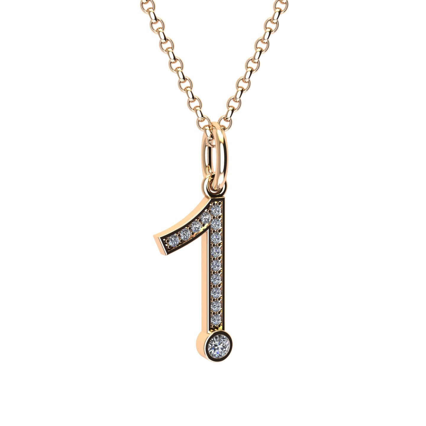 lab grownlab grown diamonds number 1 pendant