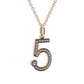 lab grown diamonds pendant number 5