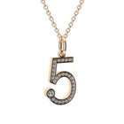 lab grown diamonds pendant number 5