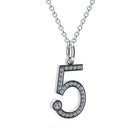 lab grown diamonds pendant number 5