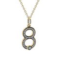 lab grown diamonds pendant number 8