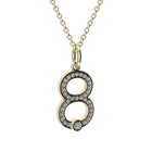 lab grown diamonds pendant number 8