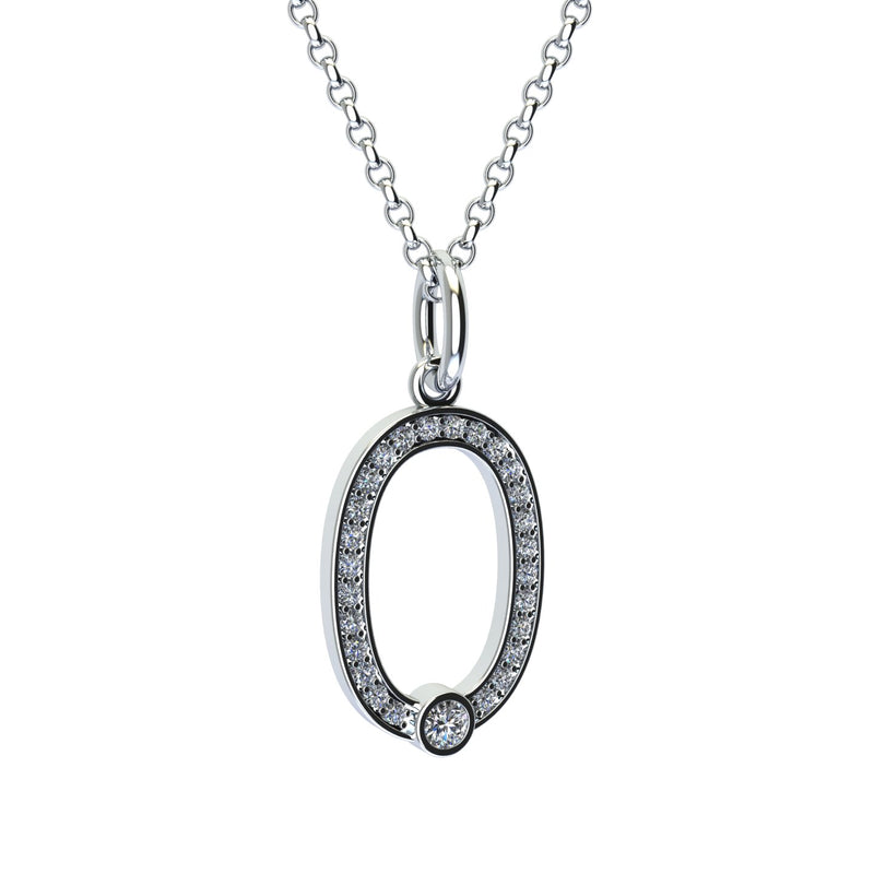 lab grown diamonds number 0 pendant