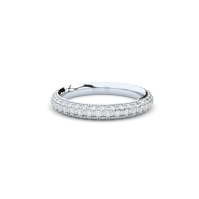 GRACE 3 ROWS PAVE ETERNITY RING