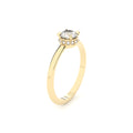 lab grown diamonds ring sun with inverted diamonds formes
