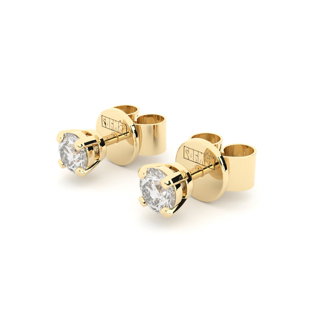 lab grown diamonds studs handmade by Formes