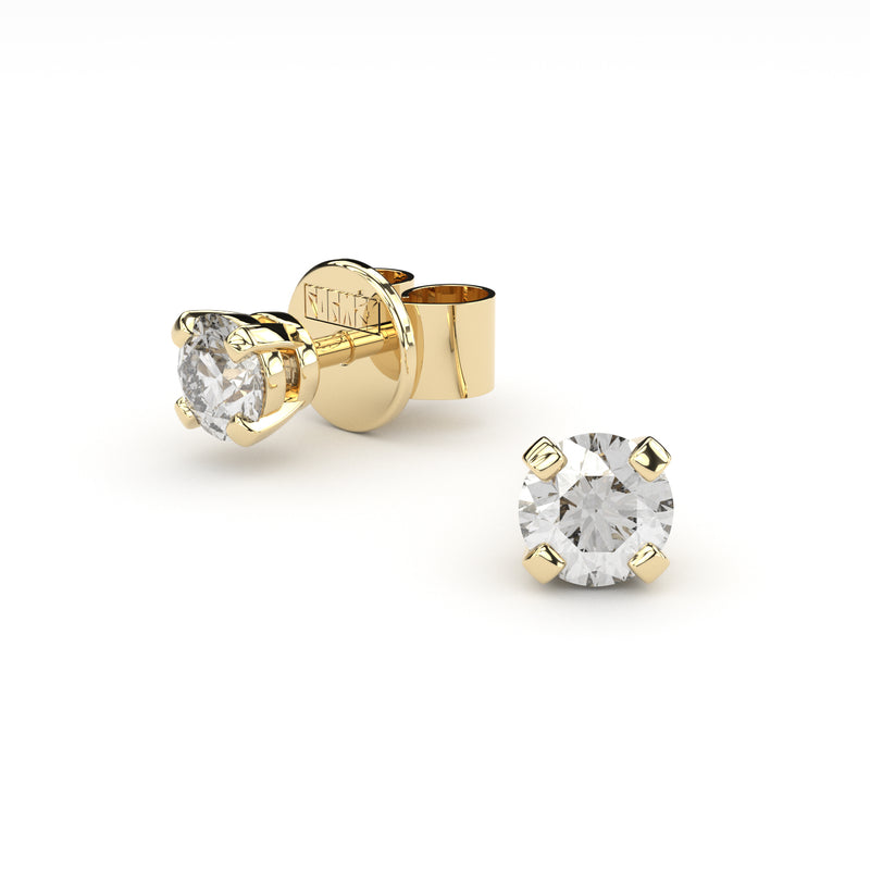 diamonds studs handmade by Formes