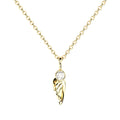 lab grown diamond wing pendant from 18 K gold by Formes