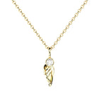 lab grown diamond wing pendant from 18 K gold by Formes
