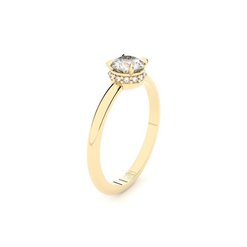 lab grown or natural diamonds ring sun with inverted diamonds formes