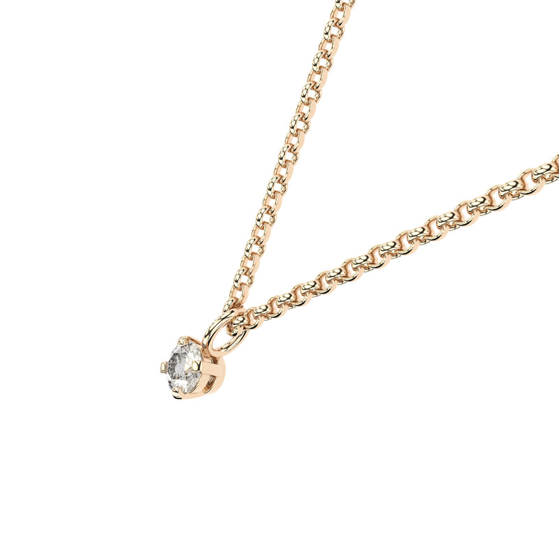 lab grown or natural diamond tiny pendant by Formes
