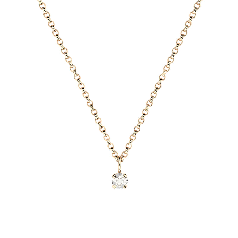 lab grown or natural diamond tiny pendant by Formes