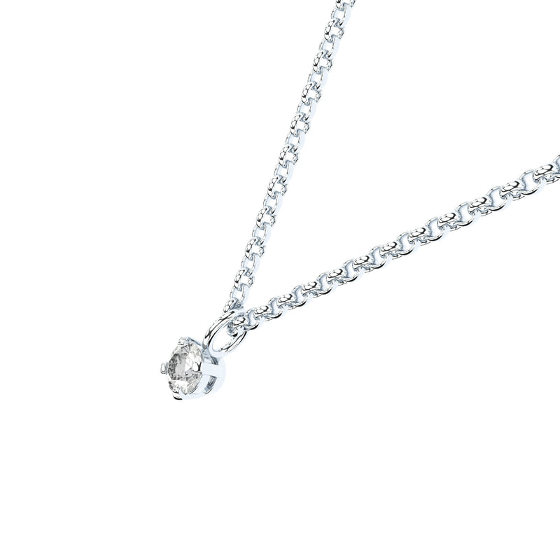 lab grown or natural diamond tiny pendant by Formes